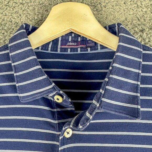 Johnnie O Shirt Men Extra Large Blue Golf Polo Golfer‎ Athletic Office Preppy - Picture 4 of 13